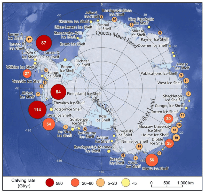 average-calving-rate-gt-yr-of-antarctic-ice-shelves-for-2005-2019